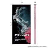 SAMSUNG Galaxy S22 ultra 5G | 256 GB/12 GB RAM | Burgundy