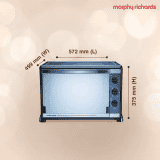 Morphy Richards 52 Litres Oven Toaster Grill 52RCSS | Black