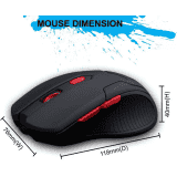 ZEBRONICS Feather Wired Optical Gaming Mouse USB 2.0 | Black