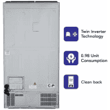 Haier 570 L Frost Free Side by Side Refrigerator | HRF-622SS | Silver