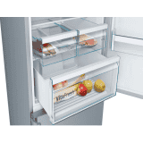 Bosch 559 Ltrs 2 Star Frost Free Double Door Refrigerator KGN56XI40I | Inox-easyclean