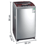Haier 6.5 kg Fully-Automatic Top Loading Washing Machine | HWM65-707TNZP