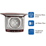 Haier 6.5 kg Fully-Automatic Top Loading Washing Machine | HWM65-707TNZP