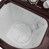 Haier 6.5 kg Semi Automatic Top Load | HTW65-187BO | White, Maroon