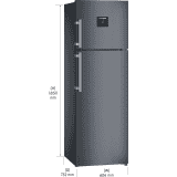 Liebherr 350 L Frost Free Double Door Top Mount 2 Star Refrigerator TDcs 3565-20 | Cobalt Steel