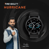 Fire-Boltt Hurricane Smartwatch | Free Size | Black