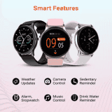 Fire-Boltt Hurricane Smartwatch | Free Size | Black