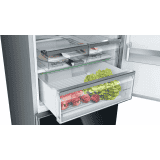 BOSCH 559 L Frost Free Double Door 2 Star Refrigerator | KGN56LB41I | Glass Black