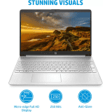 HP Ryzen 5 Hexa Core 5500U | 8 GB/512 GB SSD/Windows 11 Home |15s- eq2144au | Thin and Light Laptop | 15.6 inch | Natural Silver