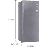 LG 437 Litres 2 Star Frost Free Inverter Double Door Refrigerator DoorCooling  GL-T432APZY.DPZZEBN | Shiny Steel