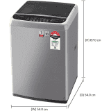 LG 6.5 kg Fully Automatic Top Load  | T65SNSF1Z | Silver