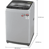LG 7.5 kg Fully Automatic Top Load | T75SKSF1Z | Silver
