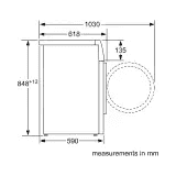 BOSCH  | 9/6 kg Inverter Washer with Dryer with In-built Heater | WNA14400IN | White