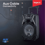 IMPEX Party Speaker with Trolley Bluetooth Home Theatre | 25 W | Black