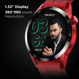 Fire-Boltt Talk Pro Bluetooth Calling Smartwatch | Free Size| Red Strap