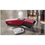 PHILIPS | BT1235/15 Trimmer 60 min Runtime 5 Length Settings | Maroon