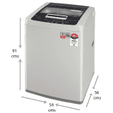 LG  | T70SKSF1Z  | 7 kg with Smart Diagnosis and Smart Inverter Fully Automatic Top Load | Silver