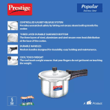 Prestige Popular | 3 L |  Pressure Cooker | Stainless Steel