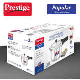 Prestige Popular | 3 L |  Pressure Cooker | Stainless Steel