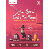 Preethi Peppy Plus MG 246 Mixer Grinder | 750 W | 4 Jars | Black, Red