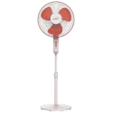 V-Guard Finesta STS Plus | 3 Blade Pedestal cum Table Fan | 2020 400 mm  | 3 Blade Pedestal Fan | White Red