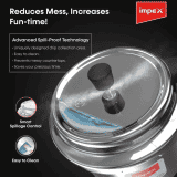 Impex Delight 3 Aluminium Dripless Pressure Cooker | 3 L