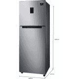 SAMSUNG  Refrigerator | RT34A4622S8/HL | 288 L | Frost Free Double Door | 2 Star | Convertible Refrigerator | Elegant Inox