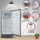 LG Direct Cool Single Door Refrigerator | 201 L | 5 Star | Shiny Steel | GL-D211HPZZ