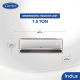Carrier | CXI-R32 | 1.5 Ton | 3 Star | Hybridjet Inverter Split AC |  | Beige