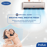 Carrier | CXI-R32 | 1.5 Ton | 3 Star | Hybridjet Inverter Split AC |  | Beige