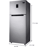 SAMSUNG Refrigerator | RT37T4533S9/HL | 345 L | 3 Star | Frost Free Double Door  | Convertible Refrigerator | Refined Inox