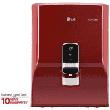 LG Puricare | WW140NPR |  with Stainless Steel Tank 8 L RO Water Purifier | Red