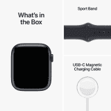 Apple Watch Series 8 Sports Band | 45 mm | Retina LTPO | OLED Display | Midnight Aluminum