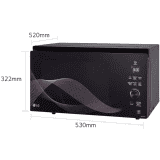 LG Micro Oven | 28 L | Convection Microwave Oven | MJEN286UH| Black