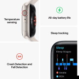 Apple Watch Series 8 Sports Band | 41 mm | Retina LTPO /OLED Display | Silver Aluminium
