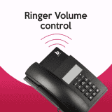 Beetel B80 Corded Landline Phone | Black