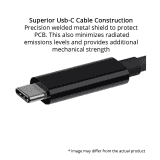 Belkin OTG Cable | F2CU036btBL | High Speed Metal Shield Reversible | Black