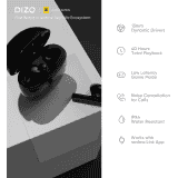 DIZO Buds P | True Wireless with Fast Charge | 40HPlaytime & 13mm Driver | Bluetooth Headset | Dynamo Black