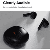 DIZO Buds P | True Wireless with Fast Charge | 40HPlaytime & 13mm Driver | Bluetooth Headset | Dynamo Black