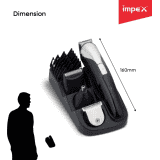 IMPEX GK 401 | Grooming Kit 120 Runtime 5 Length Settings | Multicolor