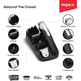 IMPEX GK 401 | Grooming Kit 120 Runtime 5 Length Settings | Multicolor