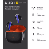 DIZO Buds Z Pro | True Wireless | Active Noise Cancellation | Bluetooth Headset | Orange, Black