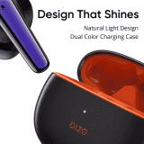 DIZO Buds Z Pro | True Wireless | Active Noise Cancellation | Bluetooth Headset | Orange, Black