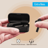 Harmonics Twins II | Portronics POR-1050  | True Wireless | Bluetooth Headset | Black