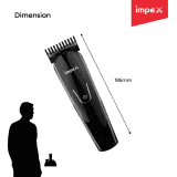 Impex Trimmer | 60 Runtime | 4 Length Settings | Black | GK 402