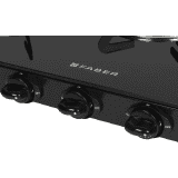 Faber Power 3BB BK Glass Manual Gas Stove | 3 Burners