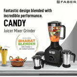 Faber FMG Candy 1000 Mixer Grinder |  3J+1PC   BK | Black