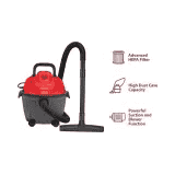 Prestige Clean home Wet & Dry Vacuum Cleaner | With Powerful Suction & Blower function | Red