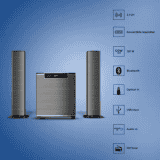 PHILIPS  120 W Bluetooth Home Theatre | MMS2220B/94 | Black , 2.1 Channel