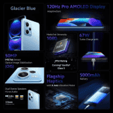 REDMI Note 12 Pro 5G | 128 GB/8 GB | Glacier Blue